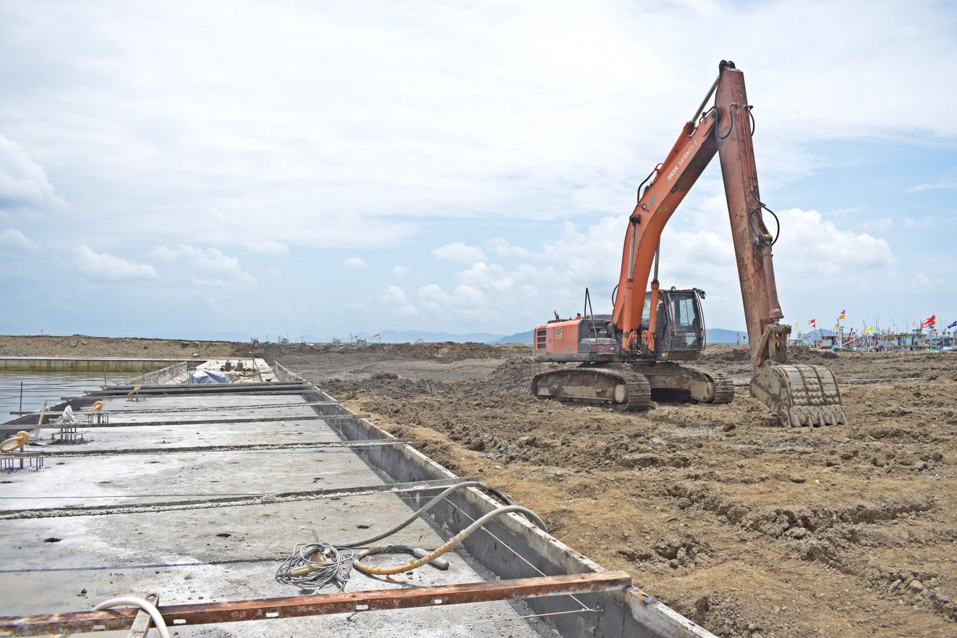 Heavy excavator performing earthwork in Sedgwick County, Kansas